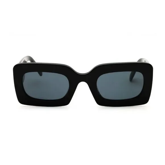 Marc Jacobs Sunglasses Rectangle Full Rim, Black Frame and Grey Lens - Picture 2 of 2